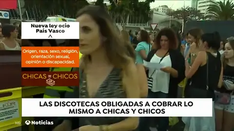 Las chicas también tendrán que pagar en las discotecas del País Vasco Las chicas también tendrán que pagar en las discotecas del País Vasco