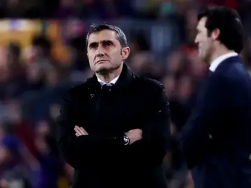 Ernesto Valverde, durante el partido contra el Real Madrid Ernesto Valverde, durante el partido contra el Real Madrid