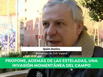 Quim Molins, portavoz de 'Crit Valent', propone una invasión de campo "pacífica" durante el Clásico Quim Molins, portavoz de 'Crit Valent', propone una invasión de campo "pacífica" durante el Clásico