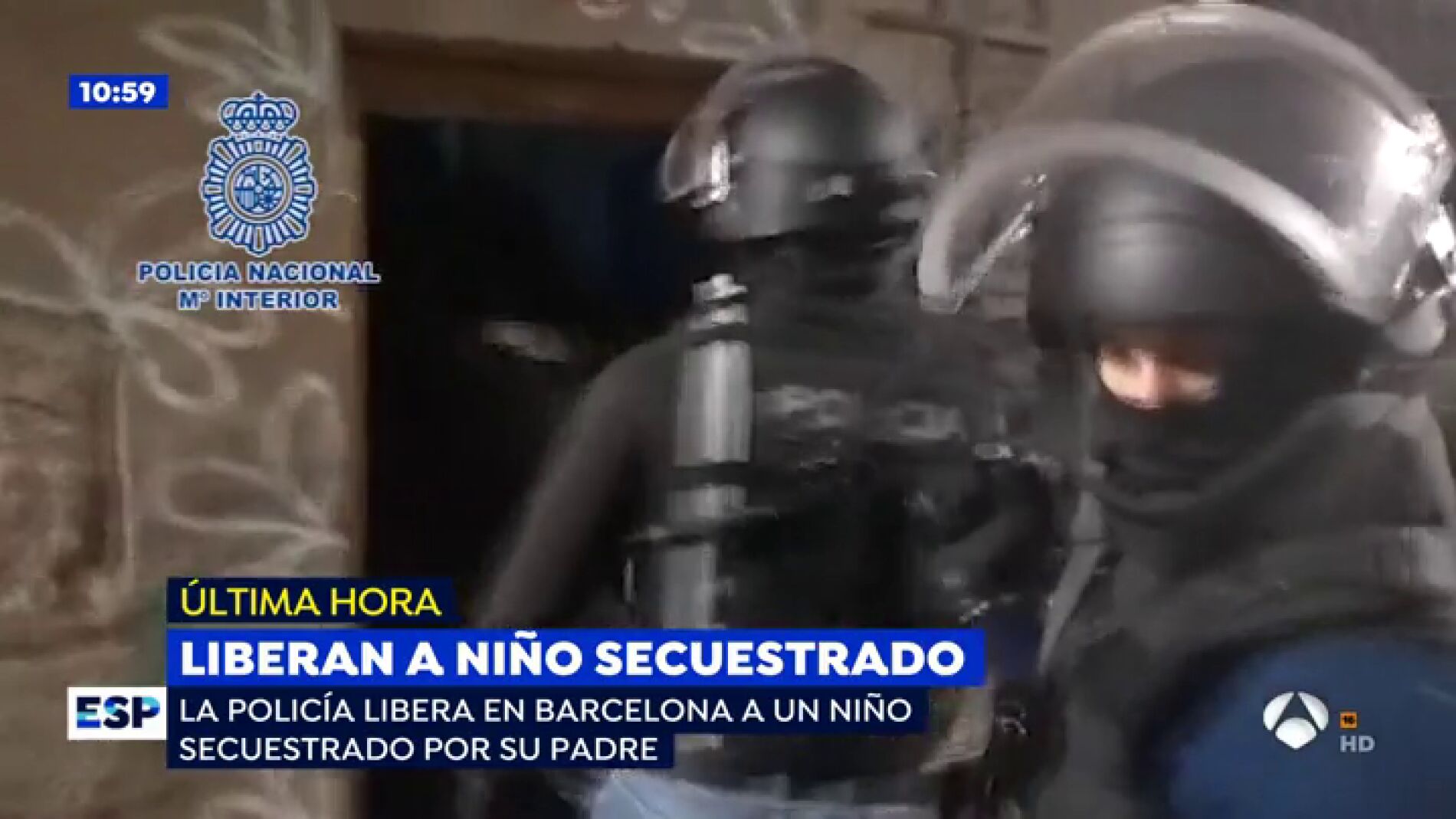 Liberan a un ni&ntilde;o de 8 a&ntilde;os que fue secuestrado en Holanda y estaba retenido en el centro de Barcelona