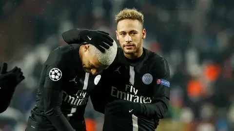 Neymar y Mbappe en un partido del PSG Neymar y Mbappe en un partido del PSG