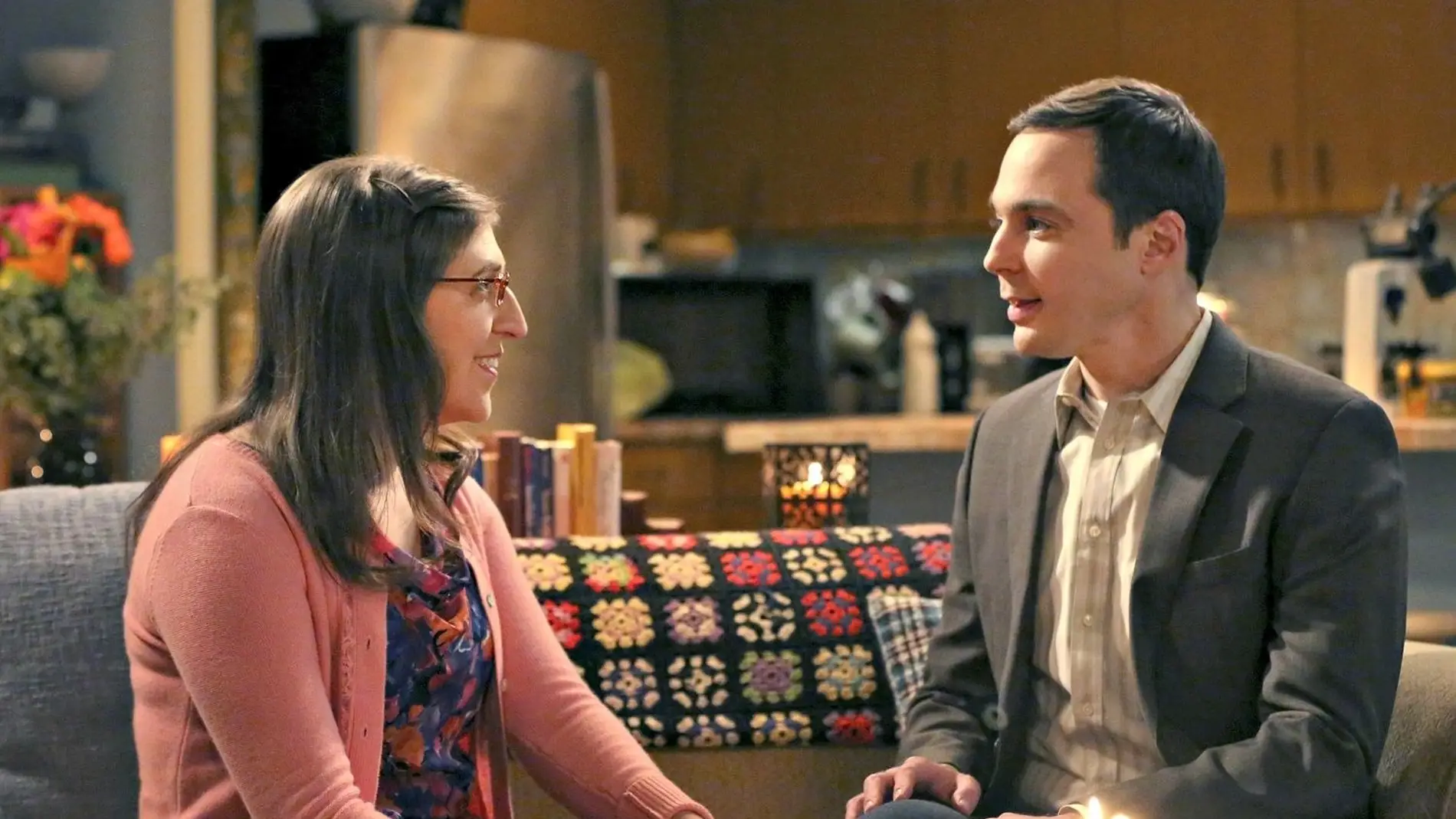 Amy y Sheldon en 'The Big Bang Theory'