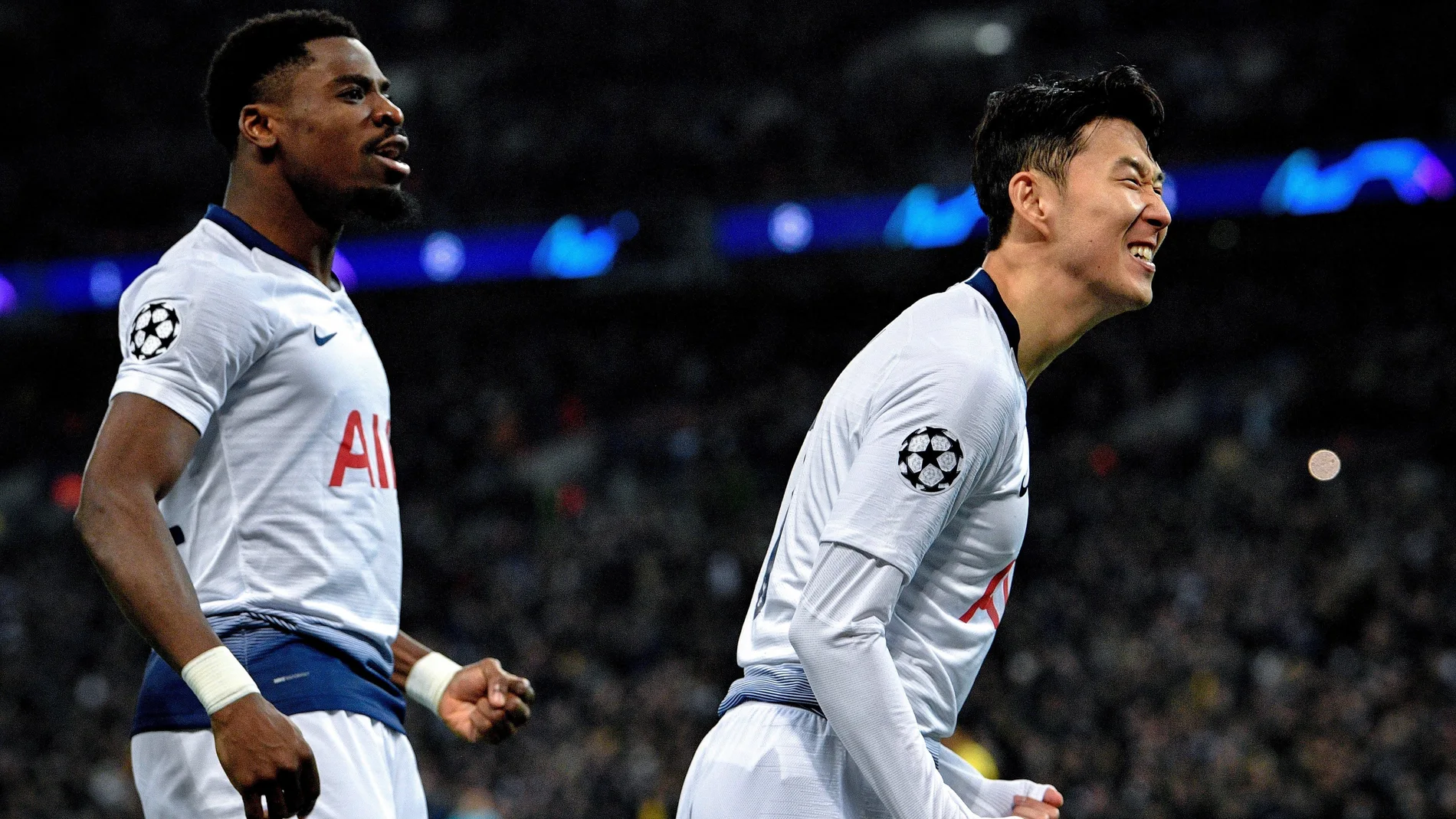 Heung-min Son celebra su gol ante el Dortmund Heung-min Son celebra su gol ante el Dortmund