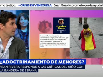 Fran Rivera explica la polémica foto del niño con la bandera de España: