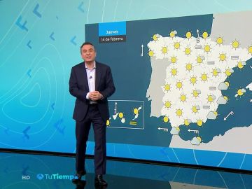 Sol en todo el país salvo algunas nubes en el área del Mediterráneo