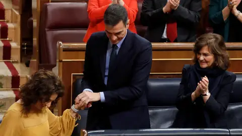 Pedro Sánchez y María Jesús Montero Pedro Sánchez y María Jesús Montero