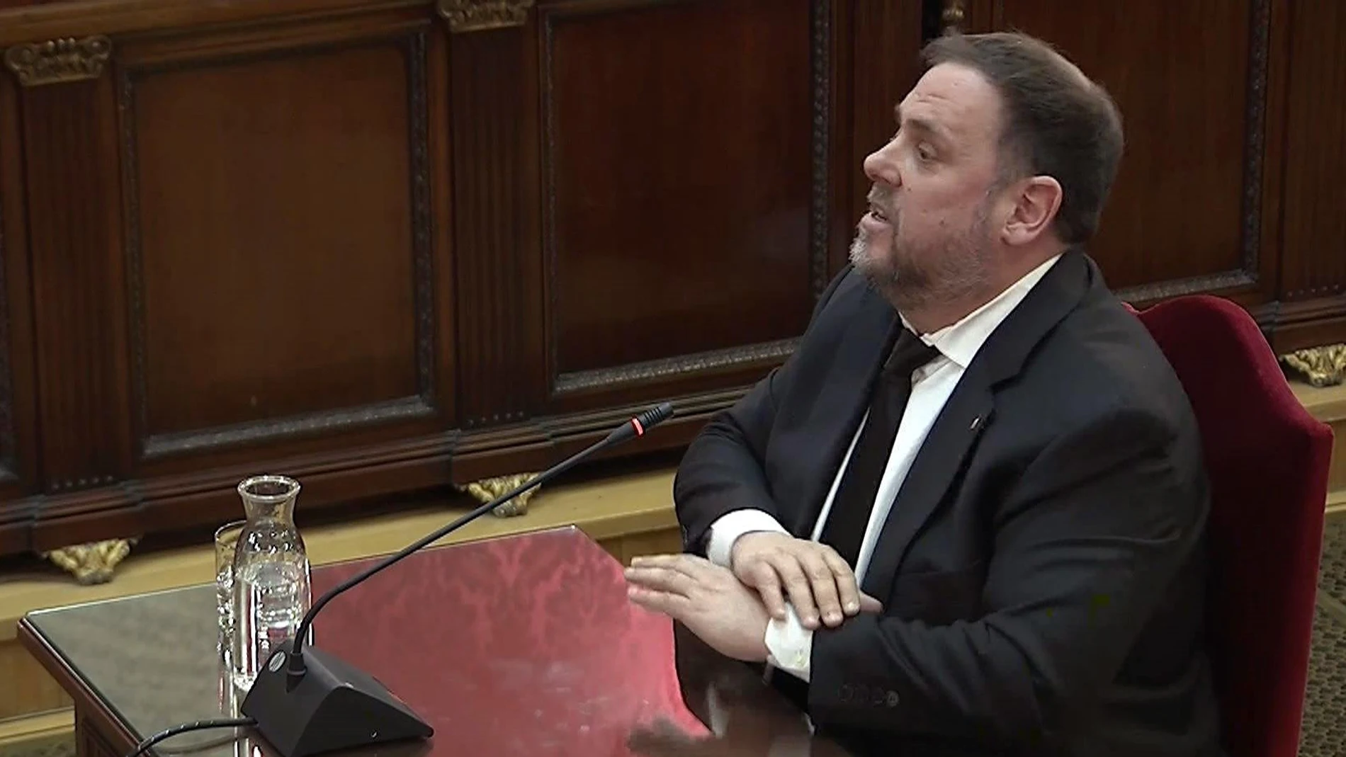 Oriol Junqueras en el juicio del 'procés' Oriol Junqueras en el juicio del 'procés'