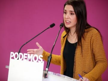 La portavoz de Podemos en el Congreso, Irene Montero La portavoz de Podemos en el Congreso, Irene Montero