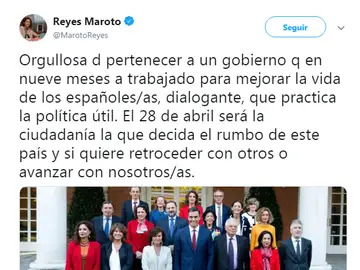 La falta de ortografía de la ministra de Industria La falta de ortografía de la ministra de Industria