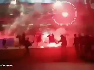 Los ultras atacan de nuevo: batalla campal en Zúrich y bengalas contra unos caballos en Plzen Los ultras atacan de nuevo: batalla campal en Zúrich y bengalas contra unos caballos en Plzen