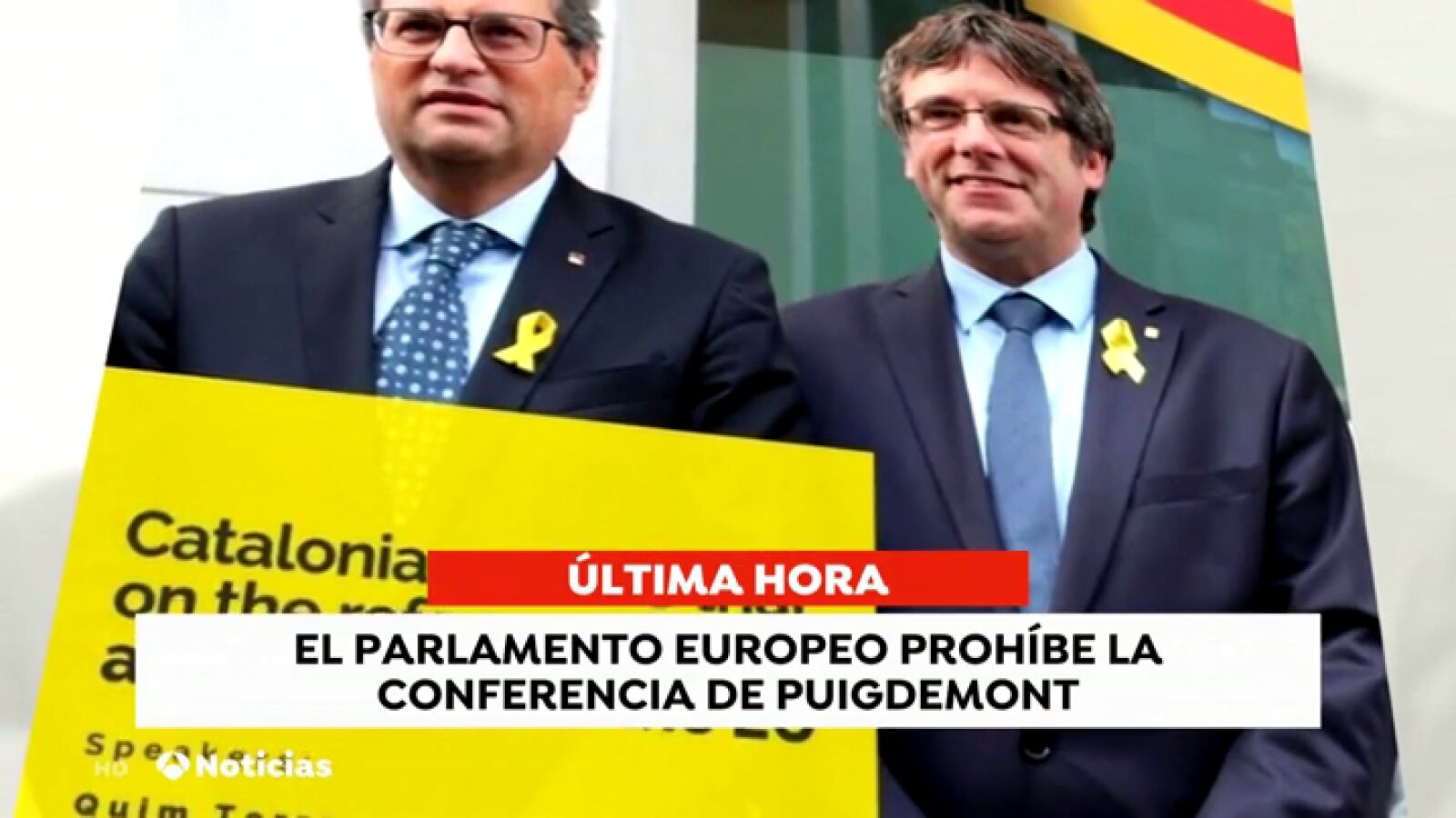 El presidente del Parlamento Europeo veta la conferencia de Puigdemont por razones de seguridad