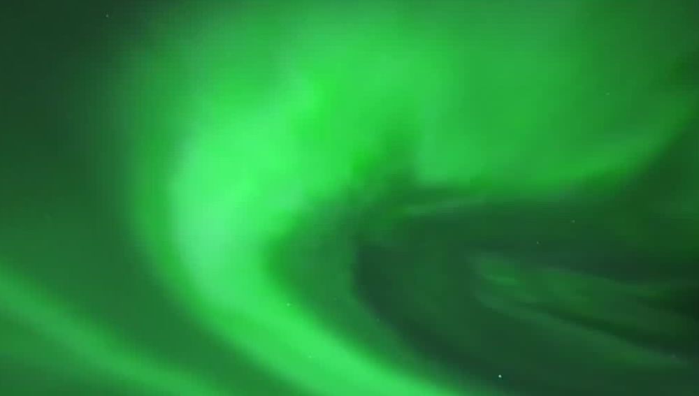 Aurora boreal en la laponia finlandesa