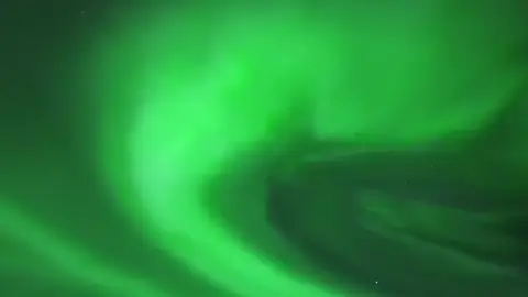 Aurora boreal en la laponia finlandesa Aurora boreal en la laponia finlandesa