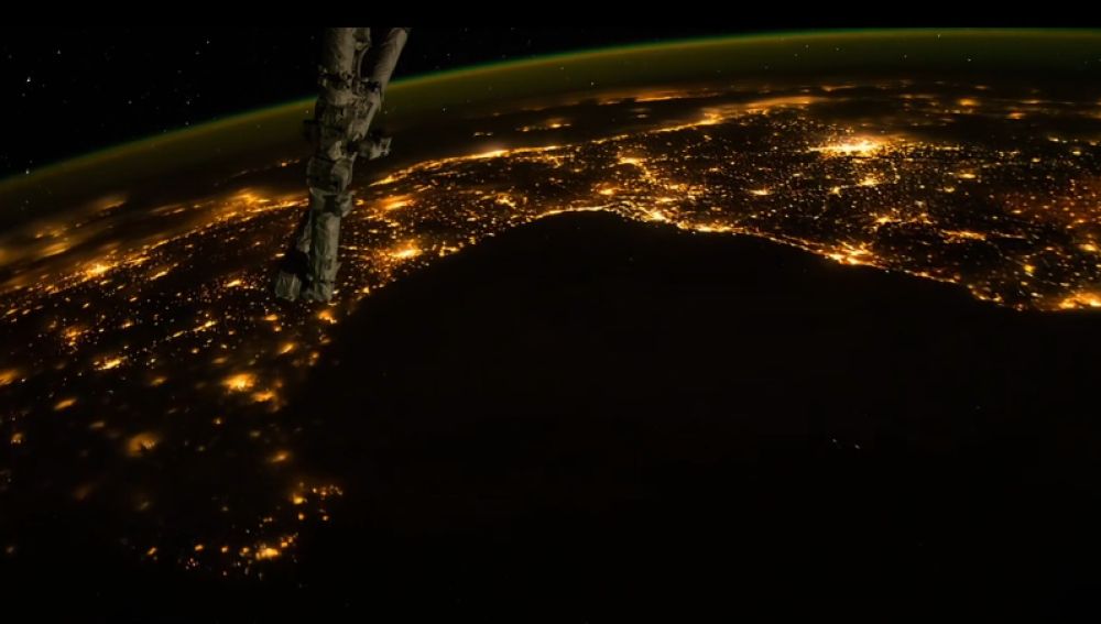 Imagen capturada desde la Estación Espacial Internacional