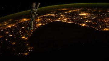 Imagen capturada desde la Estación Espacial Internacional