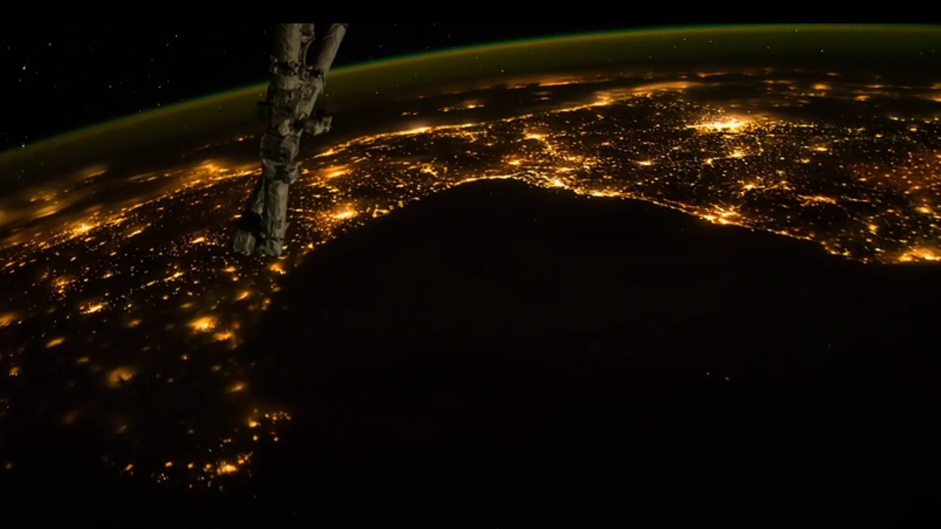 Imagen capturada desde la Estación Espacial Internacional Imagen capturada desde la Estación Espacial Internacional