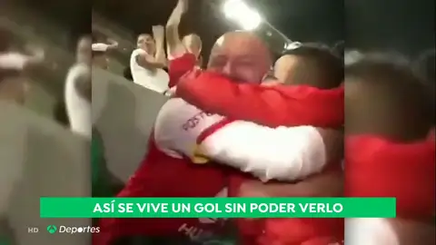 Cómo ver un gol sin poder ver: la extraordinaria narración de un hombre a un niño ciego Cómo ver un gol sin poder ver: la extraordinaria narración de un hombre a un niño ciego