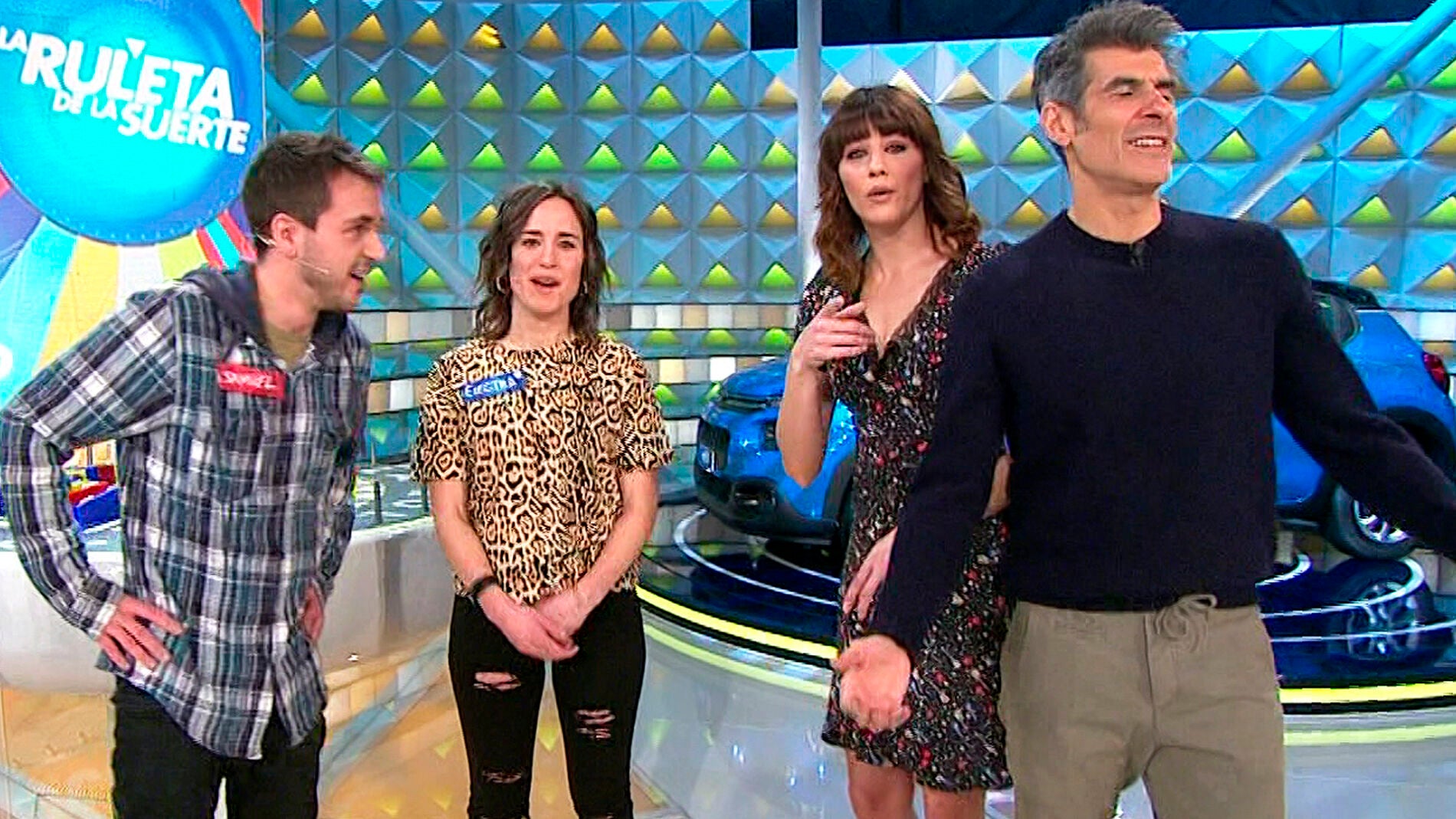 Jorge Fern&aacute;ndez y Laura Moure se solidarizan con Samuel en 'La ruleta de la suerte'