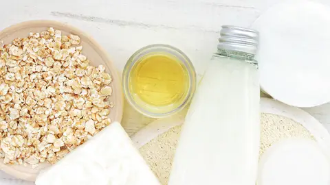 Mascarilla de leche y avena Mascarilla de leche y avena