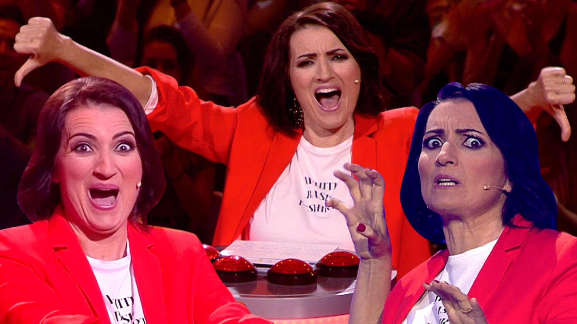 As&iacute; disfruta Silvia Abril haciendo sufrir sin piedad a los concursantes de 'Juego de juegos'