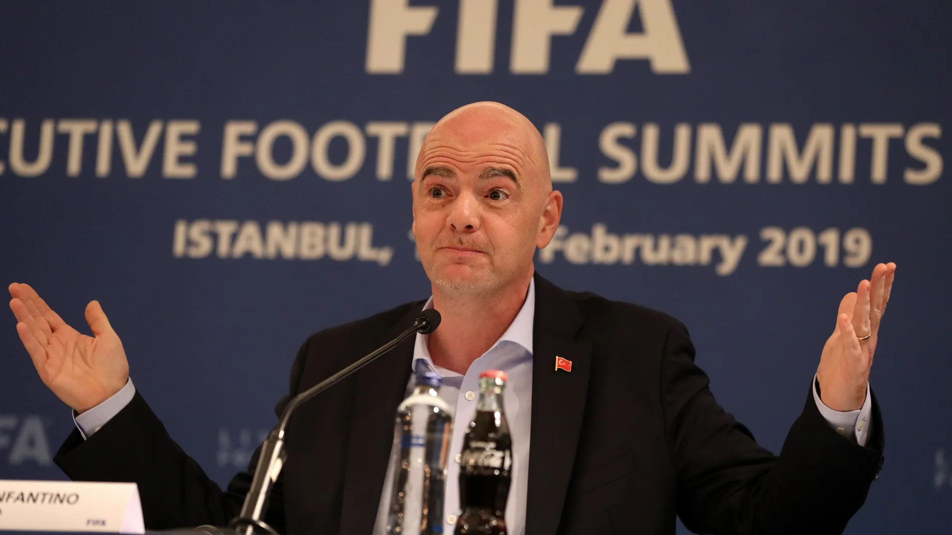 Gianni Infantino en un evento de la FIFA Gianni Infantino en un evento de la FIFA