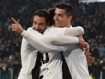 Cristiano celebra un gol con la Juventus Cristiano celebra un gol con la Juventus