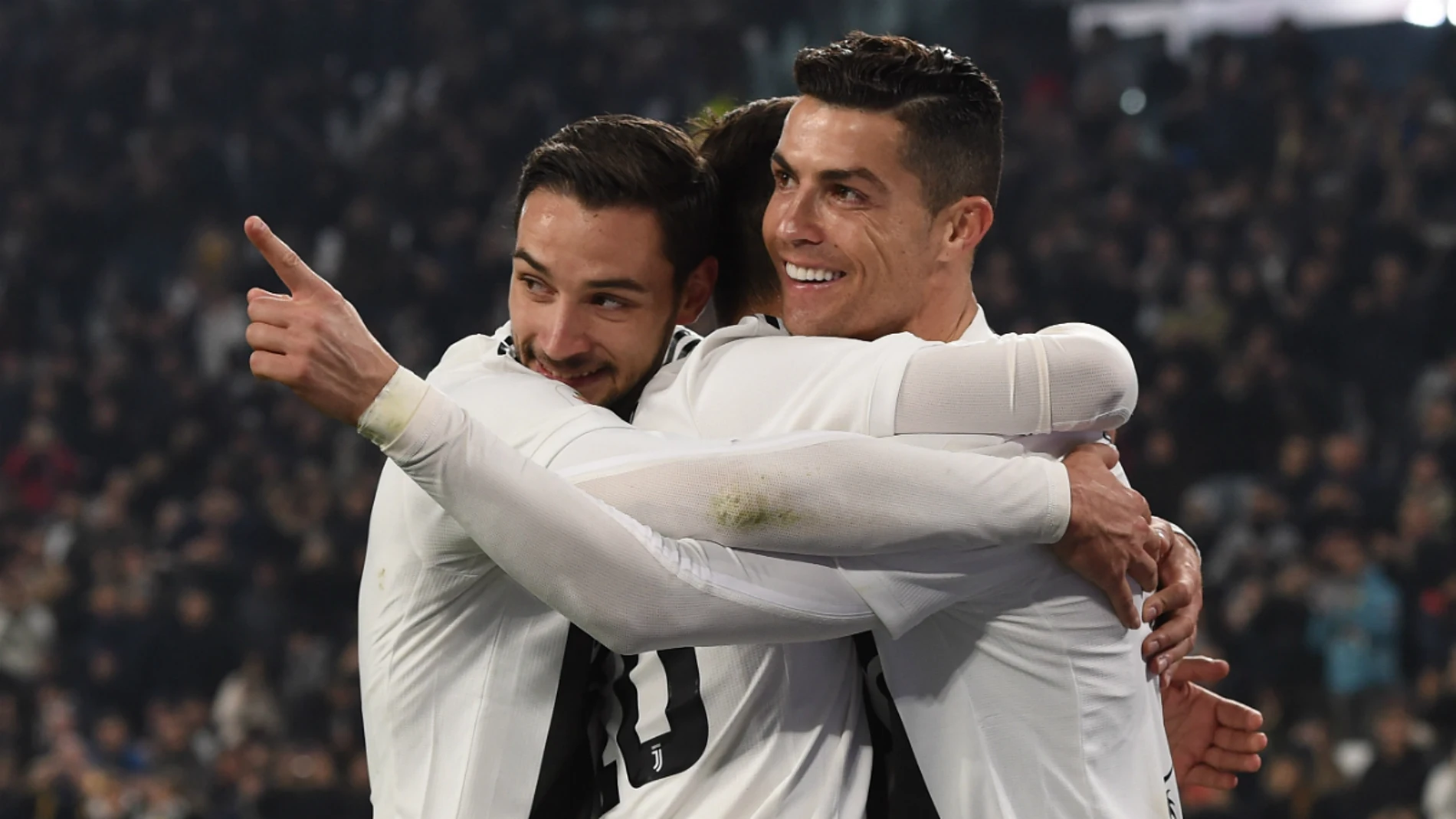 Cristiano celebra un gol con la Juventus Cristiano celebra un gol con la Juventus