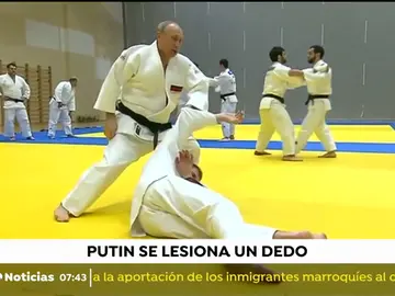 Putin sufre un accidente practicando judo con la selección nacional Putin sufre un accidente practicando judo con la selección nacional