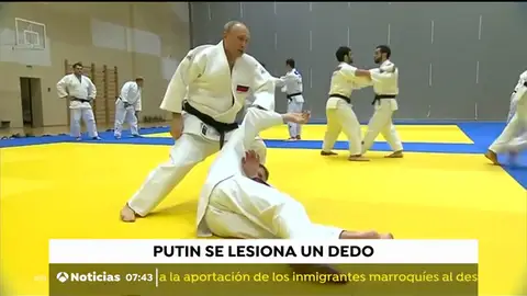 Putin sufre un accidente practicando judo con la selección nacional putin