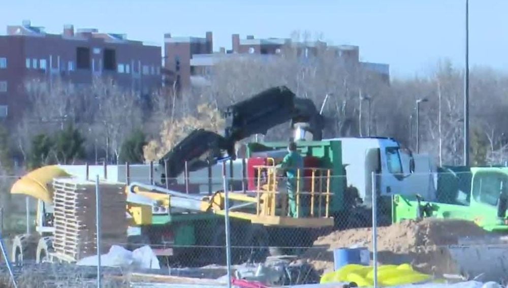 Obras en el colegio Miguel de Cervantes