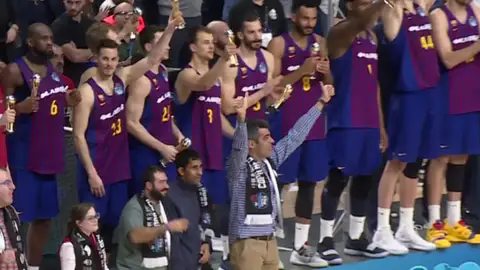 El elenco de 'Campeones', con el Barcelona Lassa El elenco de 'Campeones', con el Barcelona Lassa