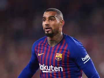 Kevin Prince Boateng, durante un partido con el Barcelona Kevin Prince Boateng, durante un partido con el Barcelona