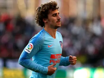 Griezmann en un partido con el Atlético de Madrid Griezmann en un partido con el Atlético de Madrid