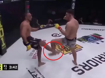 Terrible patada en la MMA Terrible patada en la MMA