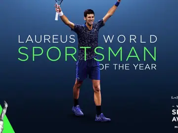 Djokovic, mejor deportista de 2018 en los Premios Laureus Djokovic, mejor deportista de 2018 en los Premios Laureus