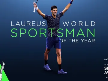 Djokovic, mejor deportista de 2018 en los Premios Laureus Djokovic, mejor deportista de 2018 en los Premios Laureus