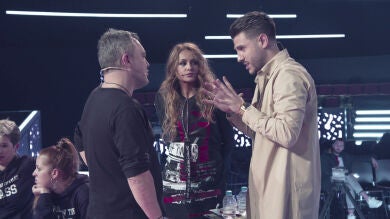 Paulina Rubio intenta calmar a Andrés Balado en los ensayos de los Asaltos de ‘La Voz’