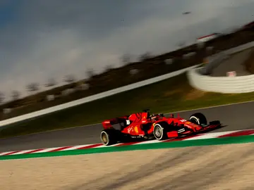 Charles Leclerc pilota el Ferrari en Montmeló Charles Leclerc pilota el Ferrari en Montmeló