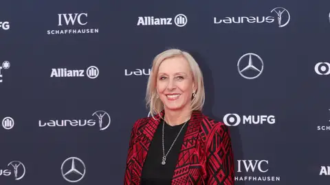 Martina Navratilova, en la gala de los premios Laureus 2018 Martina Navratilova, en la gala de los premios Laureus 2018