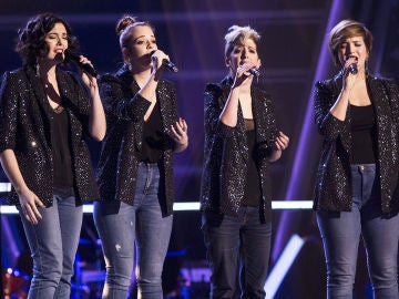 Les Fourchettes cantan “When I fall in love” en los Asaltos de ‘La Voz’