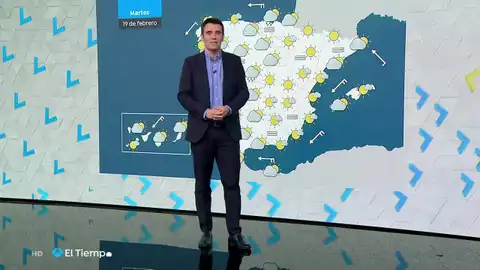 Jornada marcada por la nubosidad y lloviznas débiles en el norte y en las montañas del interior de la península LA PREVISIÓN DEL TIEMPO