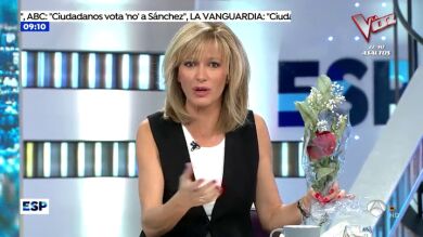 Pedro Sánchez envía a Susanna Griso un tarjetón y un ramo de flores: 