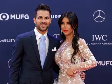 Cesc Fábregas y Daniella Semaan en los Premios Laureus Cesc Fábregas y Daniella Semaan en los Premios Laureus