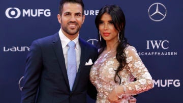 Cesc Fábregas y Daniella Semaan en los Premios Laureus Cesc Fábregas y Daniella Semaan en los Premios Laureus
