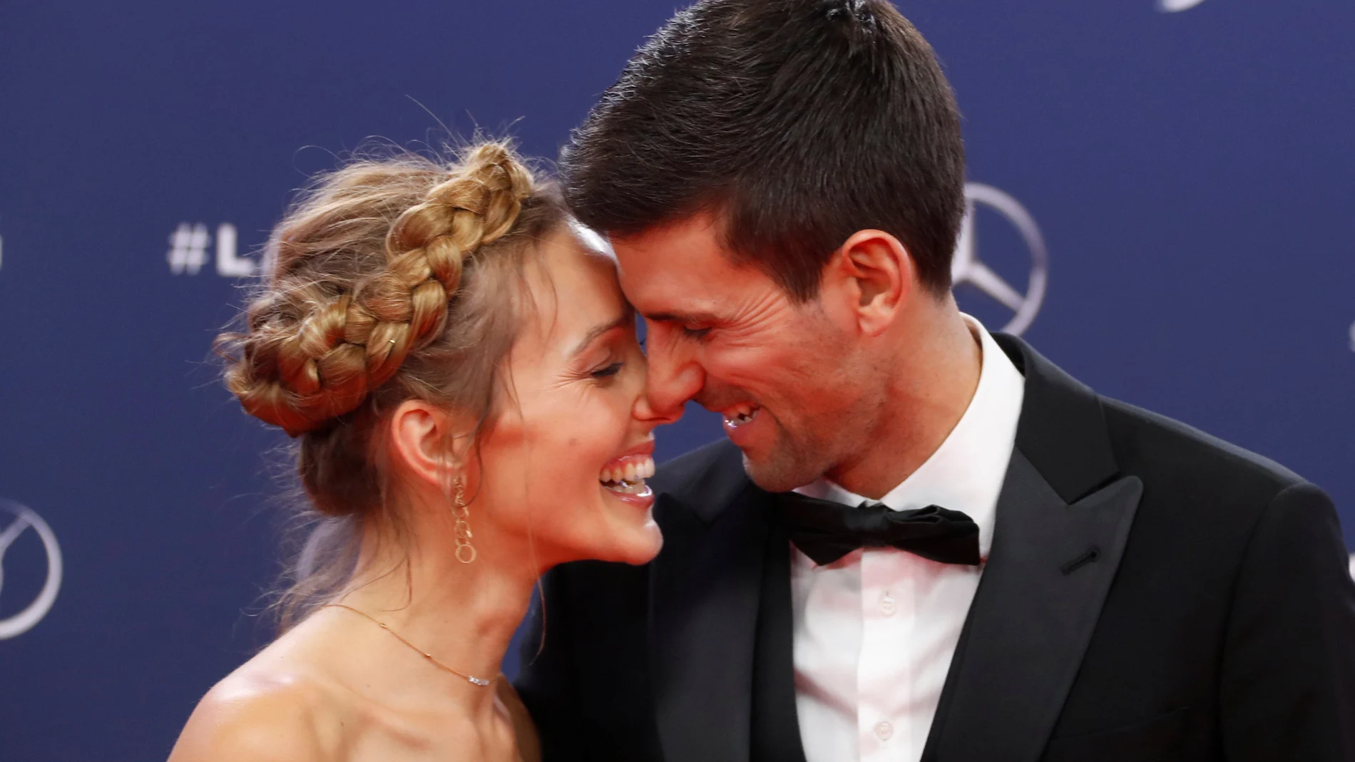 Jelena y Novak Djokovic, en los premios Laureus Jelena y Novak Djokovic, en los premios Laureus