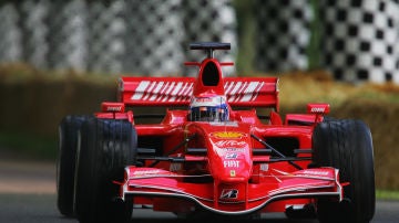 Marc Gene, a bordo del Ferrari