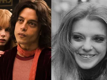 Lucy Boynton, Rami Malek y Mary Austin Lucy Boynton, Rami Malek y Mary Austin