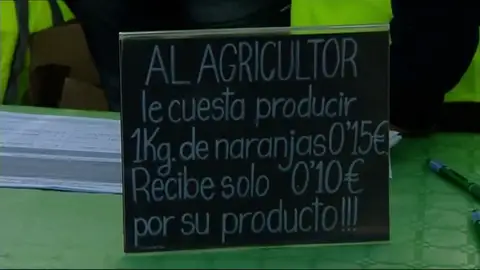 Reparten 2 mil kilos de naranjas como protesta por los precios Reparten 2 mil kilos de naranjas como protesta por los precios