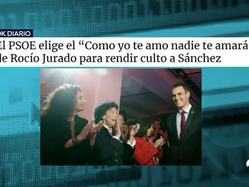 El PSOE usa la canción 'Como yo te amo' de Rocío Jurado para rendir homenaje a Pedro Sánchez El PSOE usa la canción 'Como yo te amo' de Rocío Jurado para rendir homenaje a Pedro Sánchez