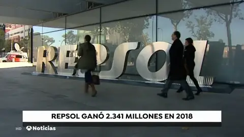 Repsol ganó 2.300 millones de euros en 2018 Repsol ganó 2.300 millones de euros en 2018